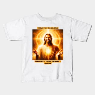 "Trust in the Lord with all your heart" - Jesus Kids T-Shirt